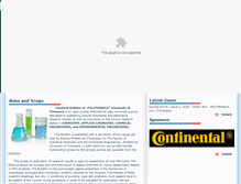 Tablet Screenshot of chemicalbulletin.ro